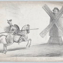 Don Quixote tilting at windmills Don Quixote tilting at windmills