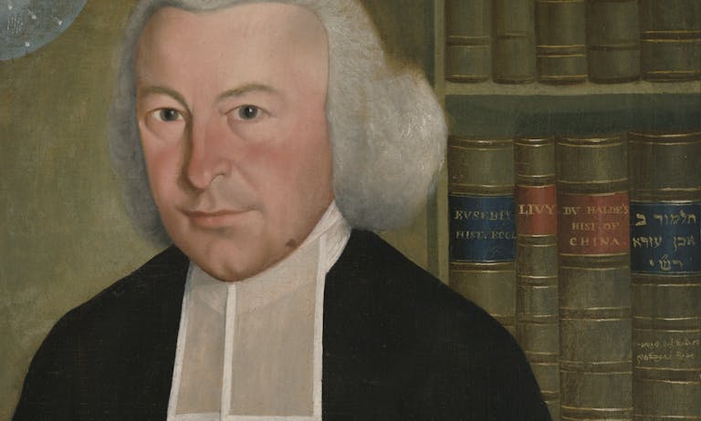 Samuel King, “Ezra Stiles,” 1771 (Yale Art Gallery) Samuel King, “Ezra Stiles” (Yale Art Gallery)