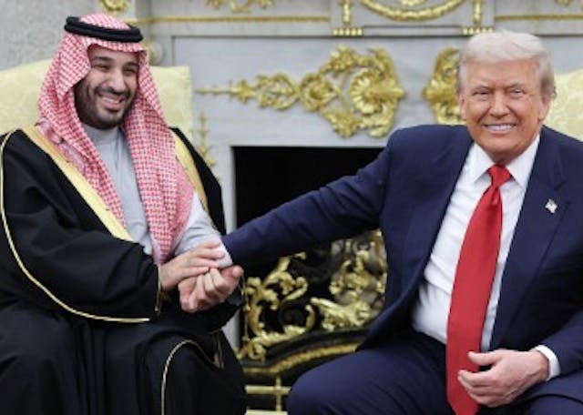 Donald Trump meets with Crown Prince Mohammad bin Salman in the White House, November 18, 2025. (Win McNamee/Getty Images) Donald Trump meets with Crown Prince Mohammad bin Salman in the White House, November 18, 2025. (Win McNamee/Getty Images)