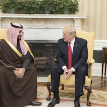 Trump and Bin Salman Trump and Bin Salman