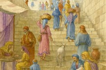 AI image of pilgrims during the Second Temple period