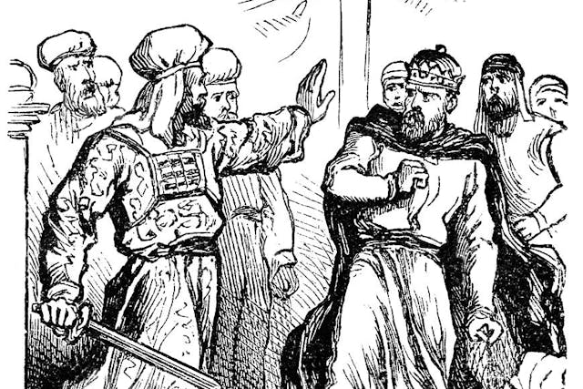 Uzziah driven out of the temple (Wikimedia Commons)