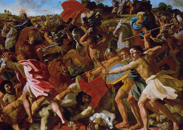 Poussin Nicolas - The Victory of Joshua over the Amalekites (Wikimedia Commons) Poussin Nicolas - The Victory of Joshua over the Amalekites (Wikimedia Commons)