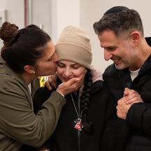 Four female Israeli soldiers being held hostage have been released, January 2025 (IDF Spokesperson's Unit photographer, Wikimedia Commons) Four female Israeli soldiers being held hostage have been released, January 2025 (IDF Spokesperson's Unit photographer, Wikimedia Commons)