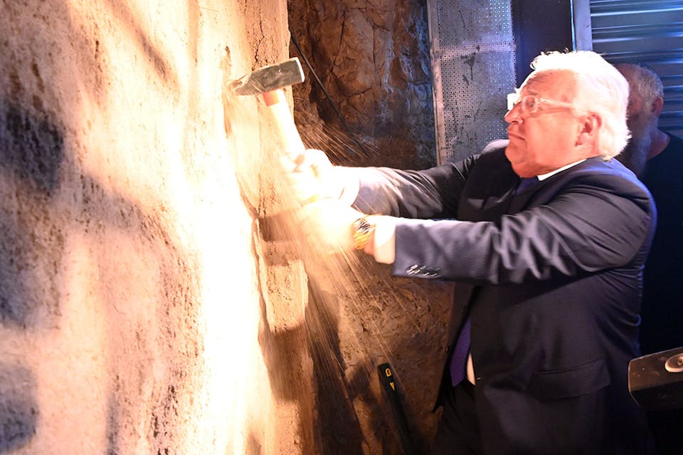 Inauguration of Pilgrimage Road in the City of David, Jerusalem June 2019 (Matty Stern, Wikimedia Commons)