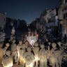 IDF Soldiers Lighting Menorah