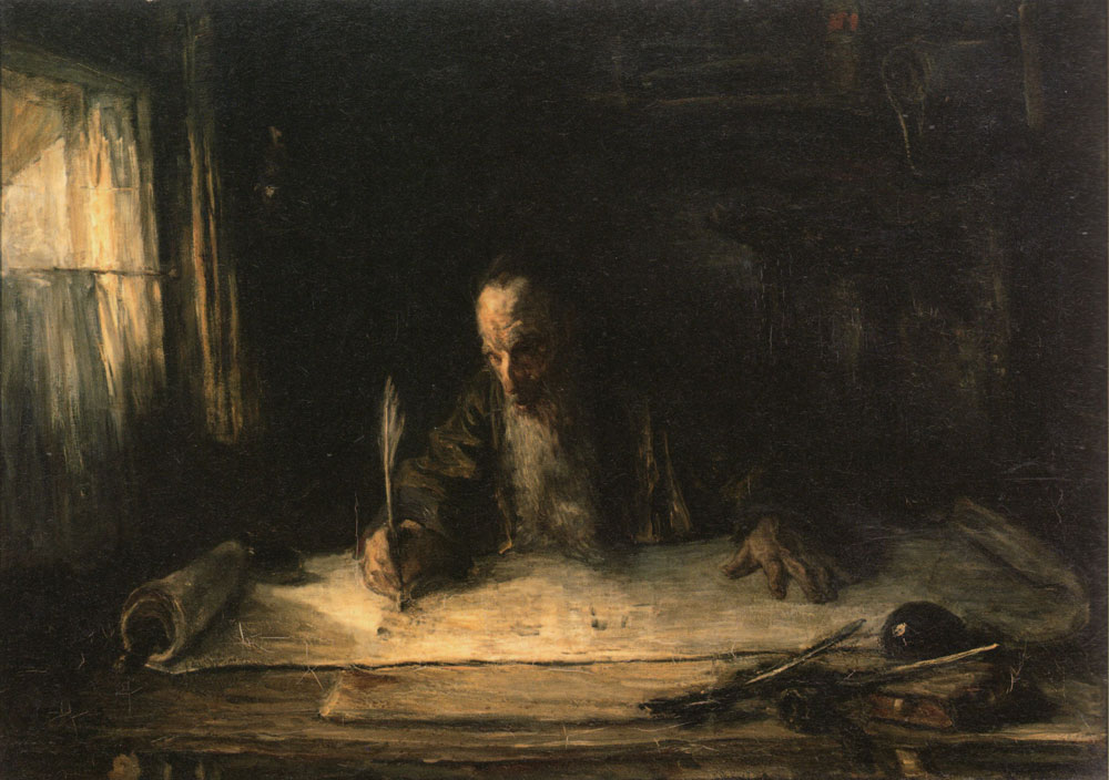 Jozef Israels, "Jewish Scribe," 1902.
