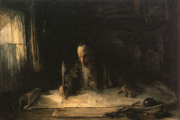 Jozef Israels, "Jewish Scribe," 1902. Jozef Israels, "Jewish Scribe," 1902.