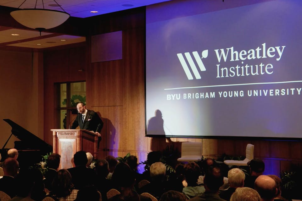 Rabbi Soloveichik at the Wheatley Institute