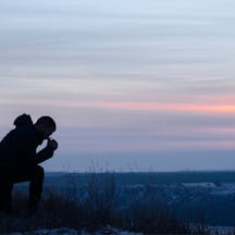 A man prays A man prays