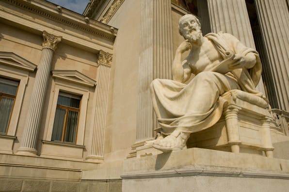 Statue of Herodotus at the parliament of Vienna (Wikimedia Commons)