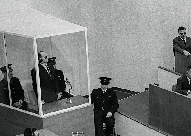 Adolf Eichmann is sentenced to death in Jerusalem, 1961 Adolf Eichmann is sentenced to death in Jerusalem, 1961