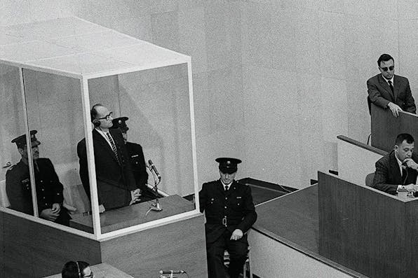 Adolf Eichmann is sentenced to death in Jerusalem, 1961