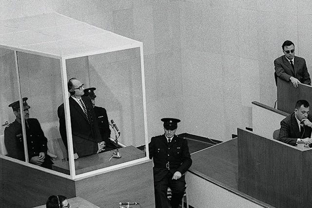Adolf Eichmann is sentenced to death in Jerusalem, 1961