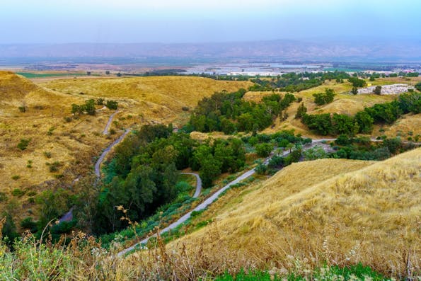 View of the Jordan River valley and the Valley of Springs (Emek Hamaayanot). Northern Israel (Shutterstock)