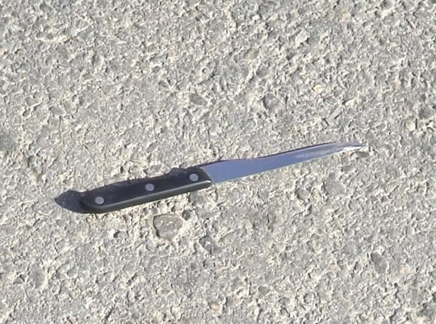 Knife Used in Attempted Stabbing of IDF Soldier (Israel Defense Forces, Wikimedia Commons)