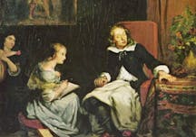 Blind Milton Dictating Paradise Lost