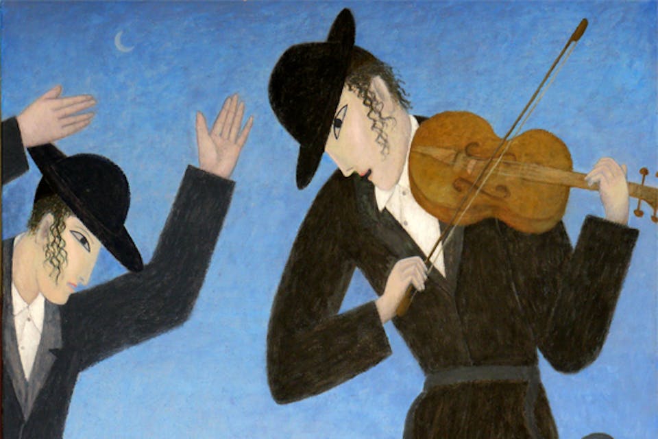 Hasidic jewish fiddler, Homage to Daniel Ahaviel (Roger David Servais, Wikimedia Commons) Hasidic jewish fiddler, Homage to Daniel Ahaviel (Roger David Servais, Wikimedia Commons)