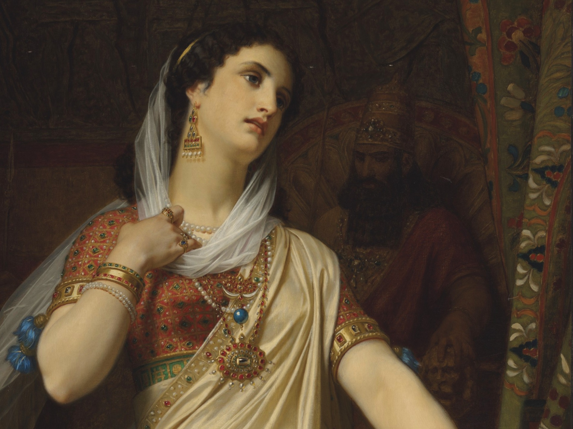 Queen Esther, Hugues Merle. Wikimedia.