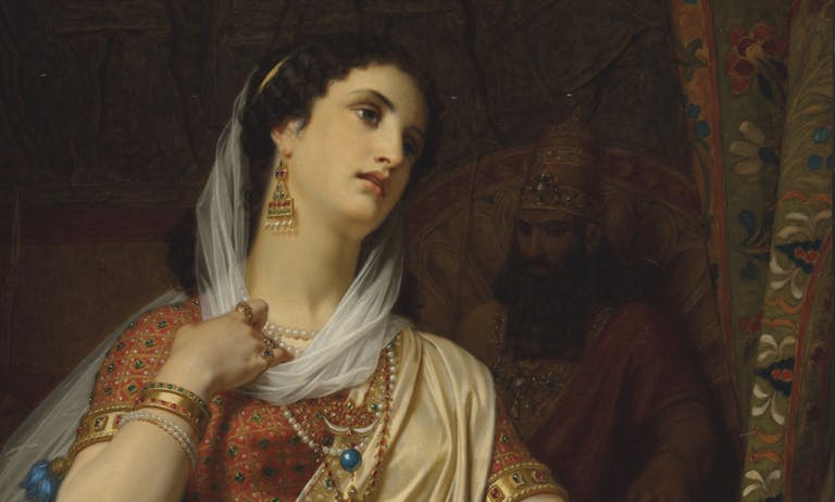 Queen Esther, Hugues Merle. Wikimedia. Queen Esther, Hugues Merle. Wikimedia.