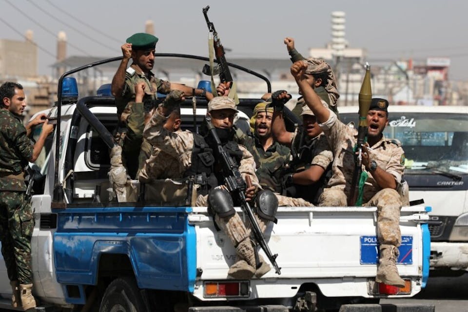 Houthi troops in Yemen, 2020 (Wikimedia Commons) Houthi troops in Yemen, 2020 (Wikimedia Commons)