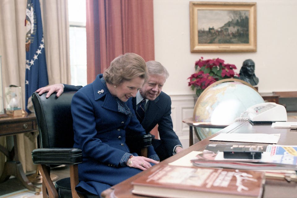 Jimmy Carter and Margaret Thatcher in 1979 (Wikimedia Commons) Jimmy Carter and Margaret Thatcher in 1979 (Wikimedia Commons)
