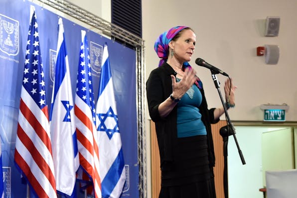 Rakhel Frenkel, mother of Naftali Fraenkel, who was kidnapped and killed by terrorists in 2014 (Wikimedia Commons)