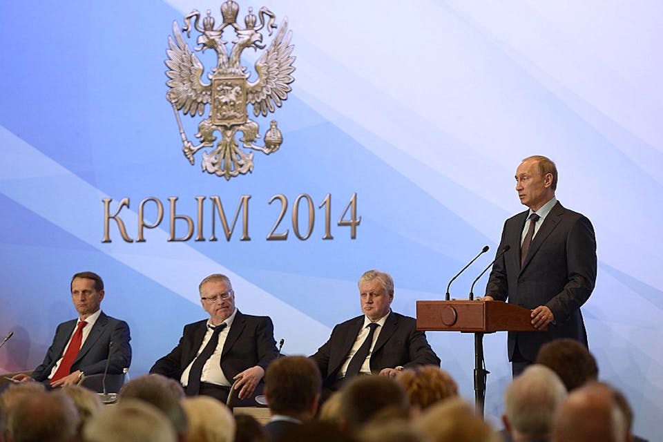 Vladimir Putin in Crimea, 2014 (Press Service of the President of Russia, Wikimedia Commons) Vladimir Putin in Crimea, 2014 (Press Service of the President of Russia, Wikimedia Commons)