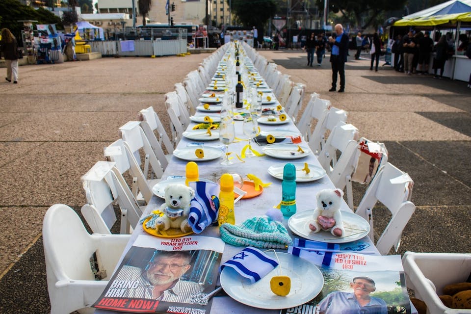Hostages Square in Tel Aviv, January 9, 2024 (Shutterstock) Hostages Square in Tel Aviv, January 9, 2024 (Shutterstock)