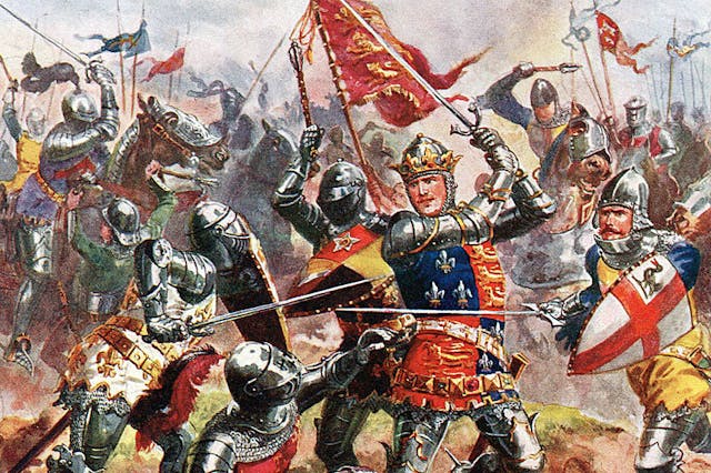 King Henry V at the Battle of Agincourt by Harry Payne (Wikimedia Commons)
