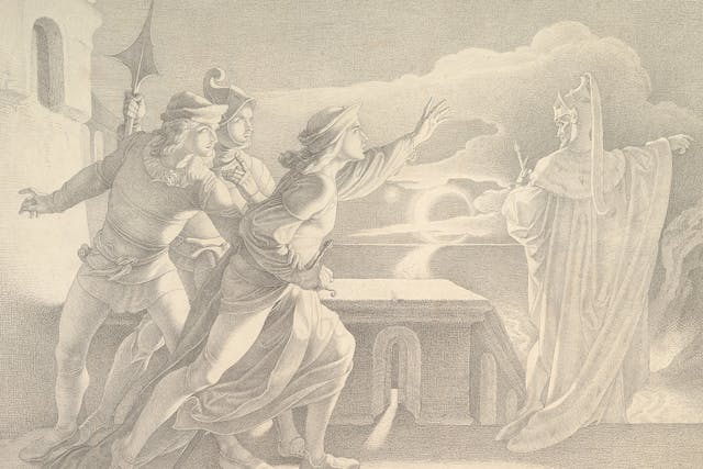 Hamlet and the Ghost of his Father by Adam Vogler (Wikimedia Commons)