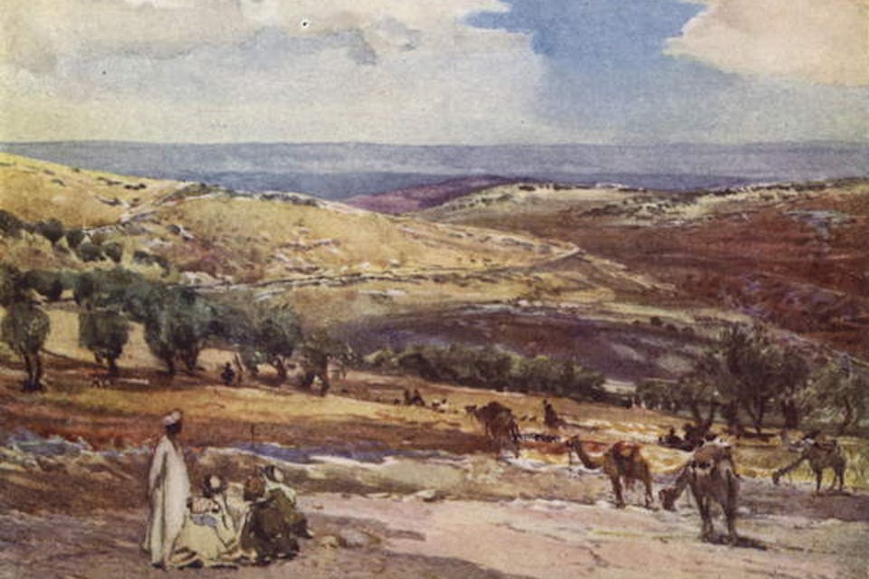 *On the Road from Jerusalem to Bethany* by John Fulleylove, c 1900 (Wikimedia Commons) *On the Road from Jerusalem to Bethany* by John Fulleylove, c 1900 (Wikimedia Commons)