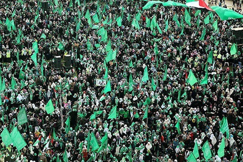 25th anniversary of Hamas celebrated in Gaza on December 8, 2012 (Hadi Mohammad, Wikimedia Commons) 25th anniversary of Hamas celebrated in Gaza on December 8, 2012 (Hadi Mohammad, Wikimedia Commons)