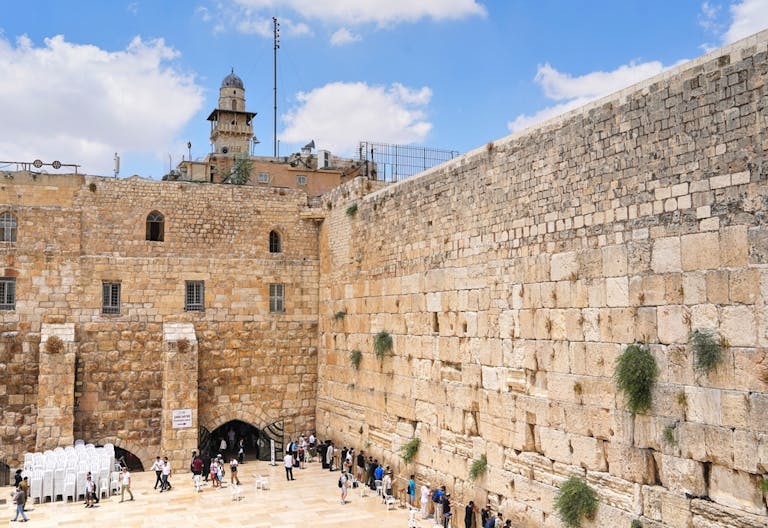 View of the Western Wall in the Old City of Jerusalem from above (Shutterstock)