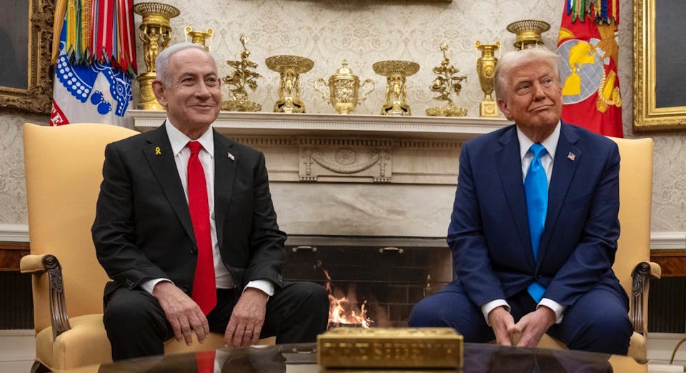 Donald Trump and Benjamin Netanyahu at the White House, 2025 (Wikimedia Commons)