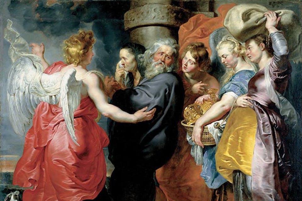 The Flight of Lot and his Family from Sodom, Peter Paul Rubens. Wikimedia. The Flight of Lot and his Family from Sodom, Peter Paul Rubens. Wikimedia.