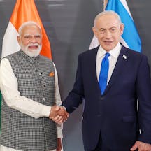 PM Modi with PM Netanyahu (Government of India, Wikimedia Commons) PM Modi with PM Netanyahu (Government of India, Wikimedia Commons)