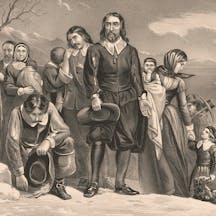 *The landing of the Pilgrims at Plymouth, Mass. Dec. 22nd 1620* (Wikimedia Commons) *The landing of the Pilgrims at Plymouth, Mass. Dec. 22nd 1620* (Wikimedia Commons)