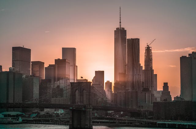 New York City Sunset (Rodrigo Argenton, Wikimedia Commons)