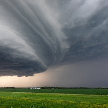 Storm clouds from a supercell thunderstorm over a field in Nebraska (Shutterstock) Storm clouds from a supercell thunderstorm over a field in Nebraska (Shutterstock)