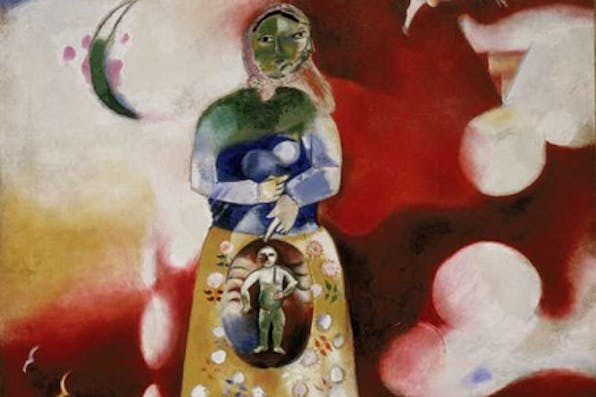 *La femme enceinte (Maternité)* by Marc Chagall, 1913 (Wikimedia Commons) *La femme enceinte (Maternité)* by Marc Chagall, 1913 (Wikimedia Commons)