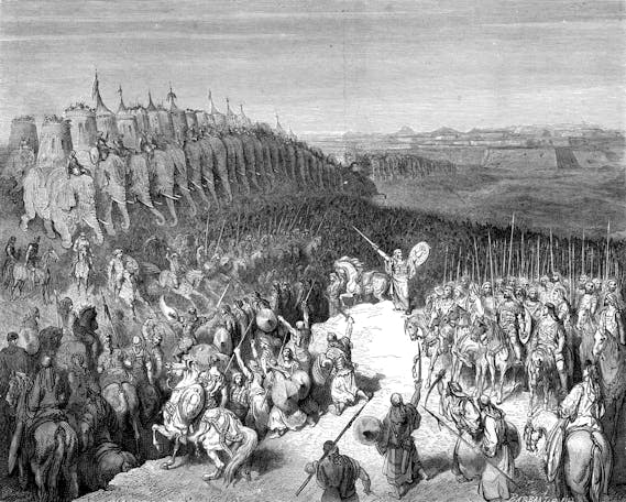 *Judas Maccabeus before the Army of Nicanor* by Gustave Doré (Wikimedia Commons)