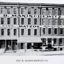 The front facade of the Manischewitz matzo bakery in Cincinnati, 1926 (Wikimedia Commons) The front facade of the Manischewitz matzo bakery in Cincinnati, 1926 (Wikimedia Commons)