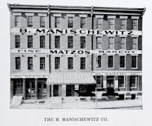 The front facade of the Manischewitz matzo bakery in Cincinnati, 1926 (Wikimedia Commons)
