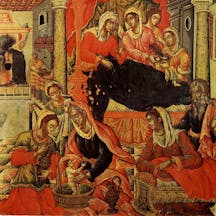 *Birth of Isaac* by Theodore Poulakis, 17th century (Wikimedia Commons) *Birth of Isaac* by Theodore Poulakis, 17th century (Wikimedia Commons)