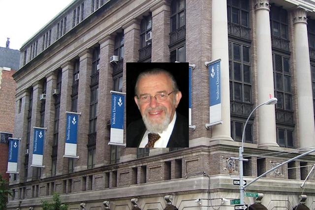 Rabbi Norman Lamm and Yeshiva University (Public domain and Beyond My Ken, Wikimedia Commons)