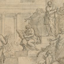 James Thornhill *Study for King Josiah Rending his Garments* (Wikimedia Commons) James Thornhill *Study for King Josiah Rending his Garments* (Wikimedia Commons)