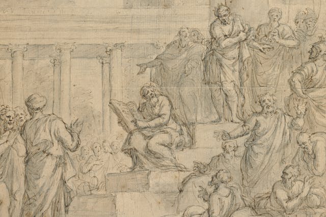 James Thornhill *Study for King Josiah Rending his Garments* (Wikimedia Commons)
