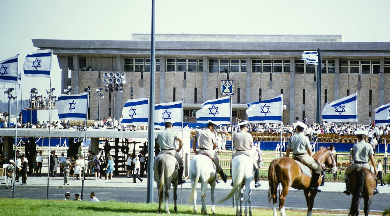 Inauguration of the Knesset buidling, 1966. Oded Shamir Pikiwiki via Wikimedia. Inauguration of the Knesset buidling, 1966. Oded Shamir Pikiwiki via Wikimedia.