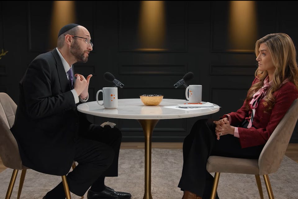 Rabbi Soloveichik and Marissa Streit